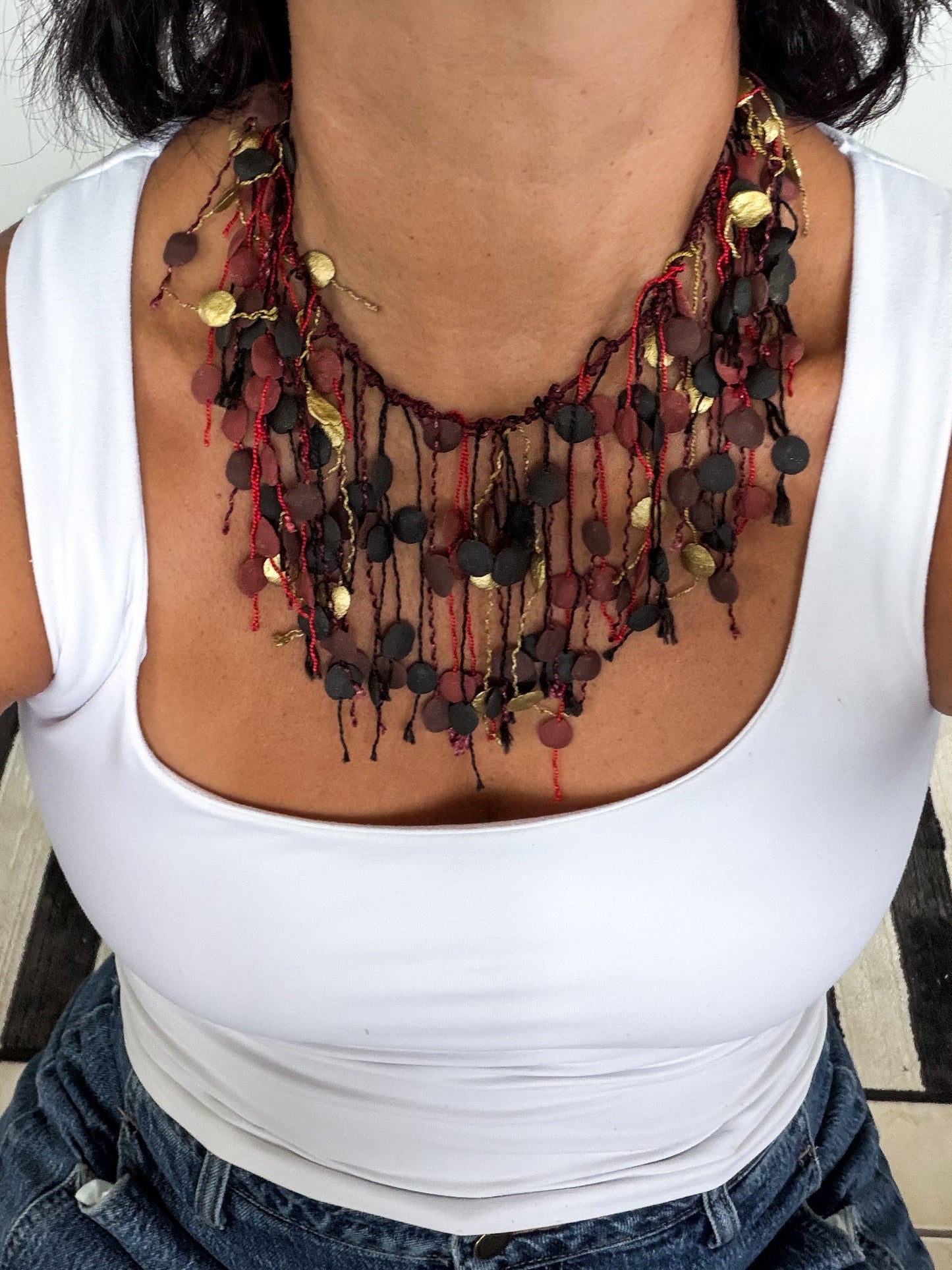 Layered Fringe Necklace