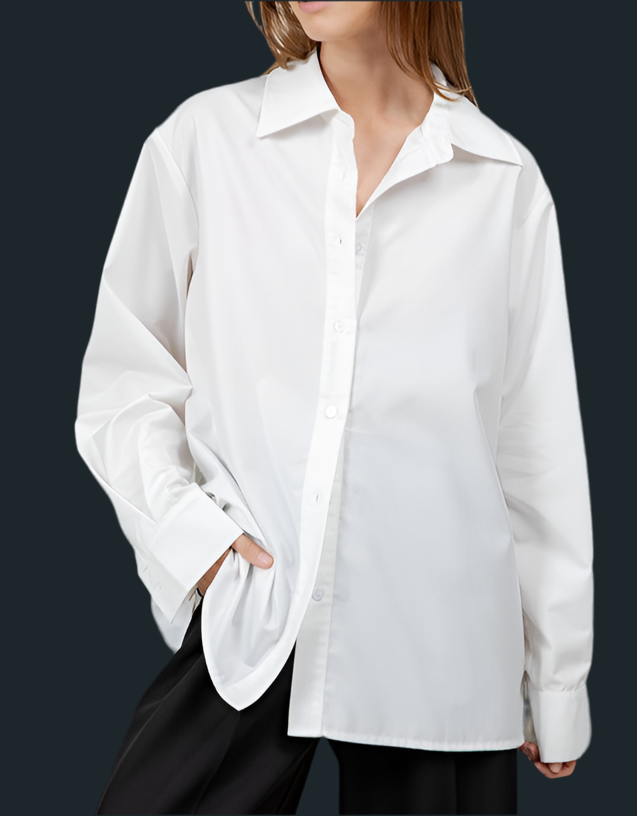 Poplin Button Down Shirt