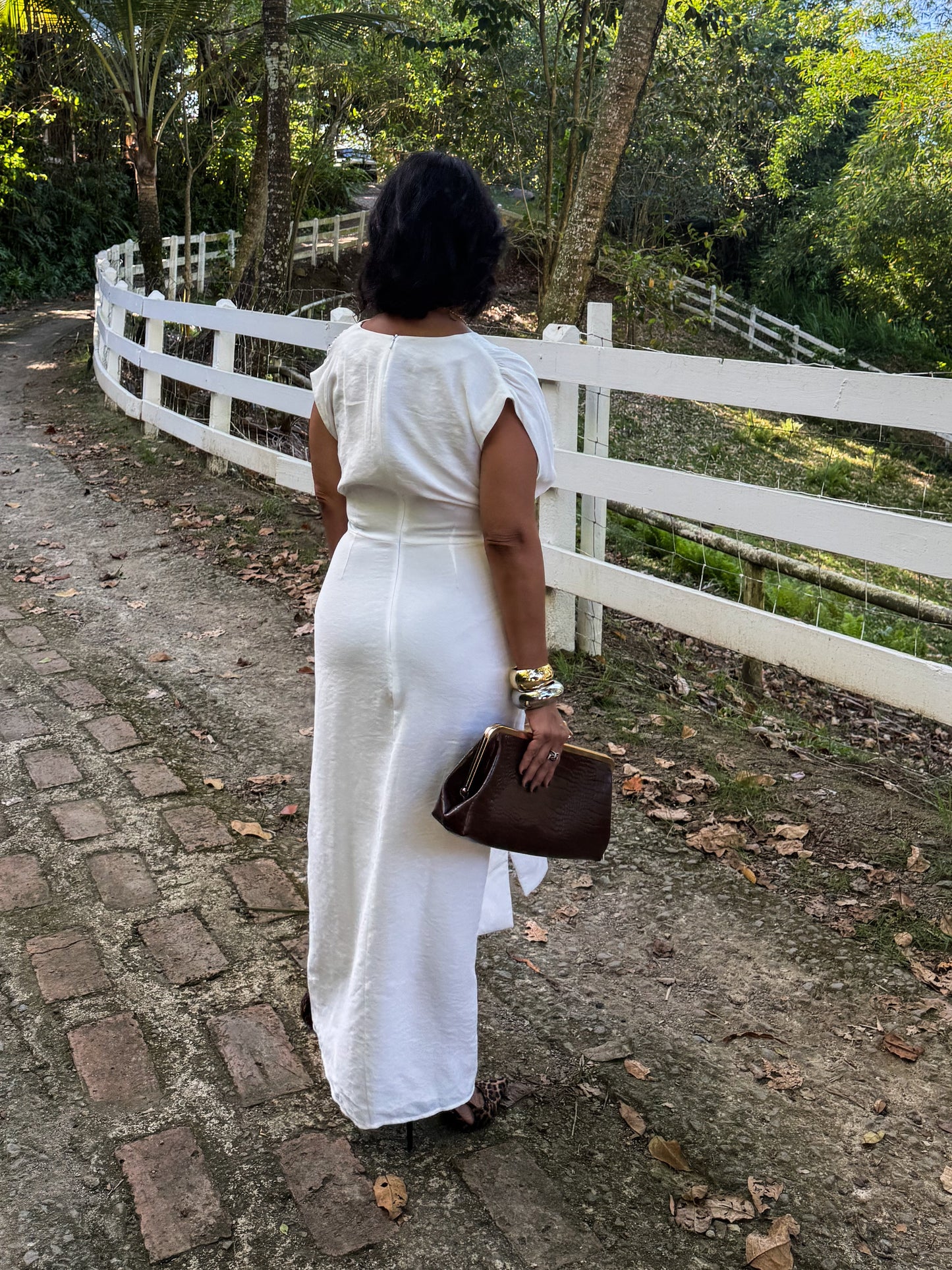 White Tie Front Dress 🇨🇴
