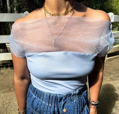 Mesh Drape Top