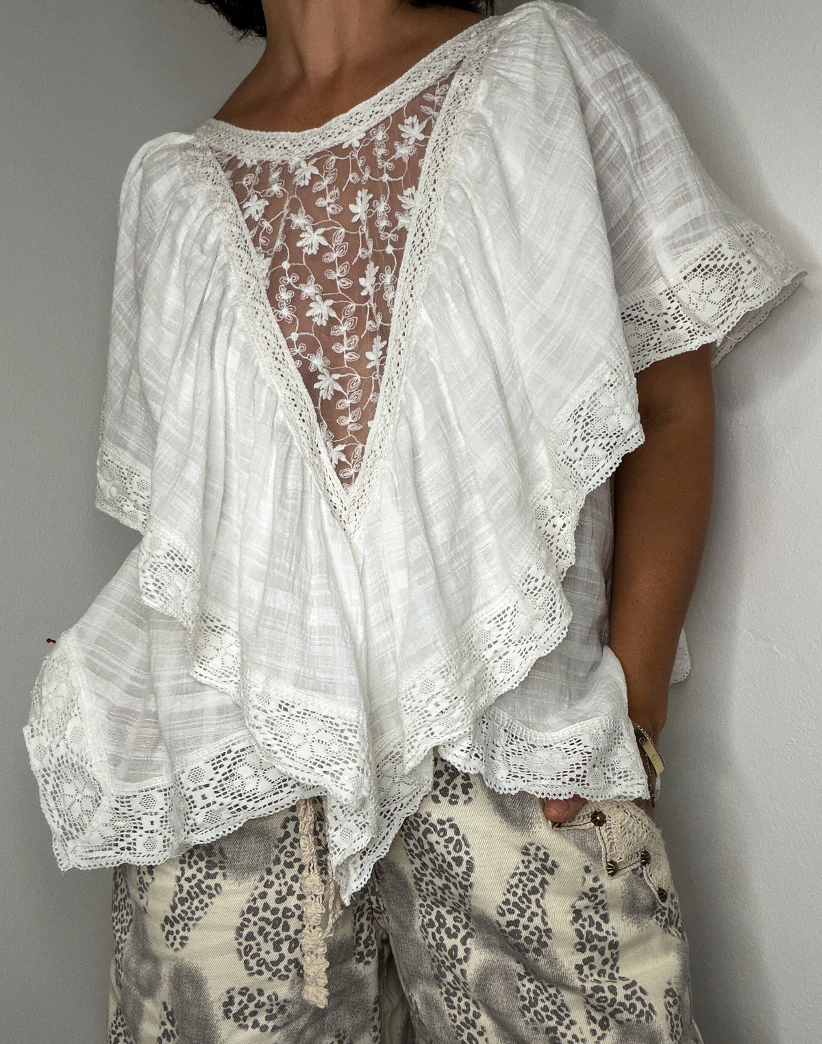 Two-Way Lace Boho Top