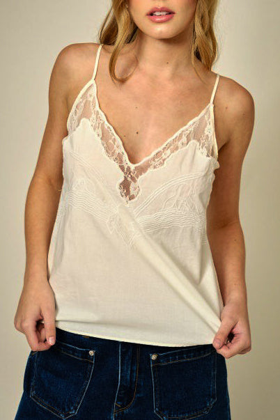 Lace Detail Cami Top