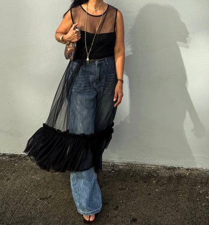 **PRE-ORDER - Tulle Sheer Dress