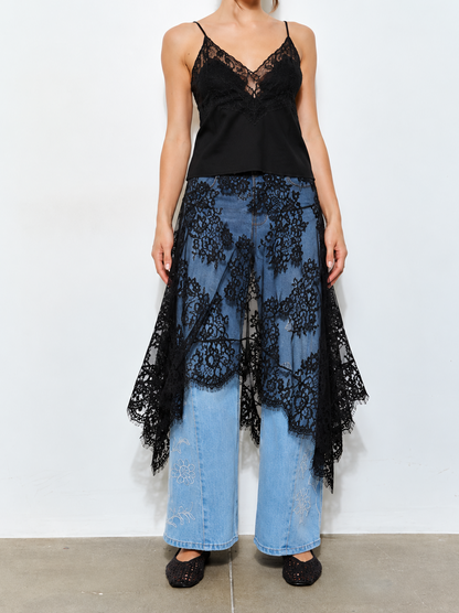 Black Lace Skirt