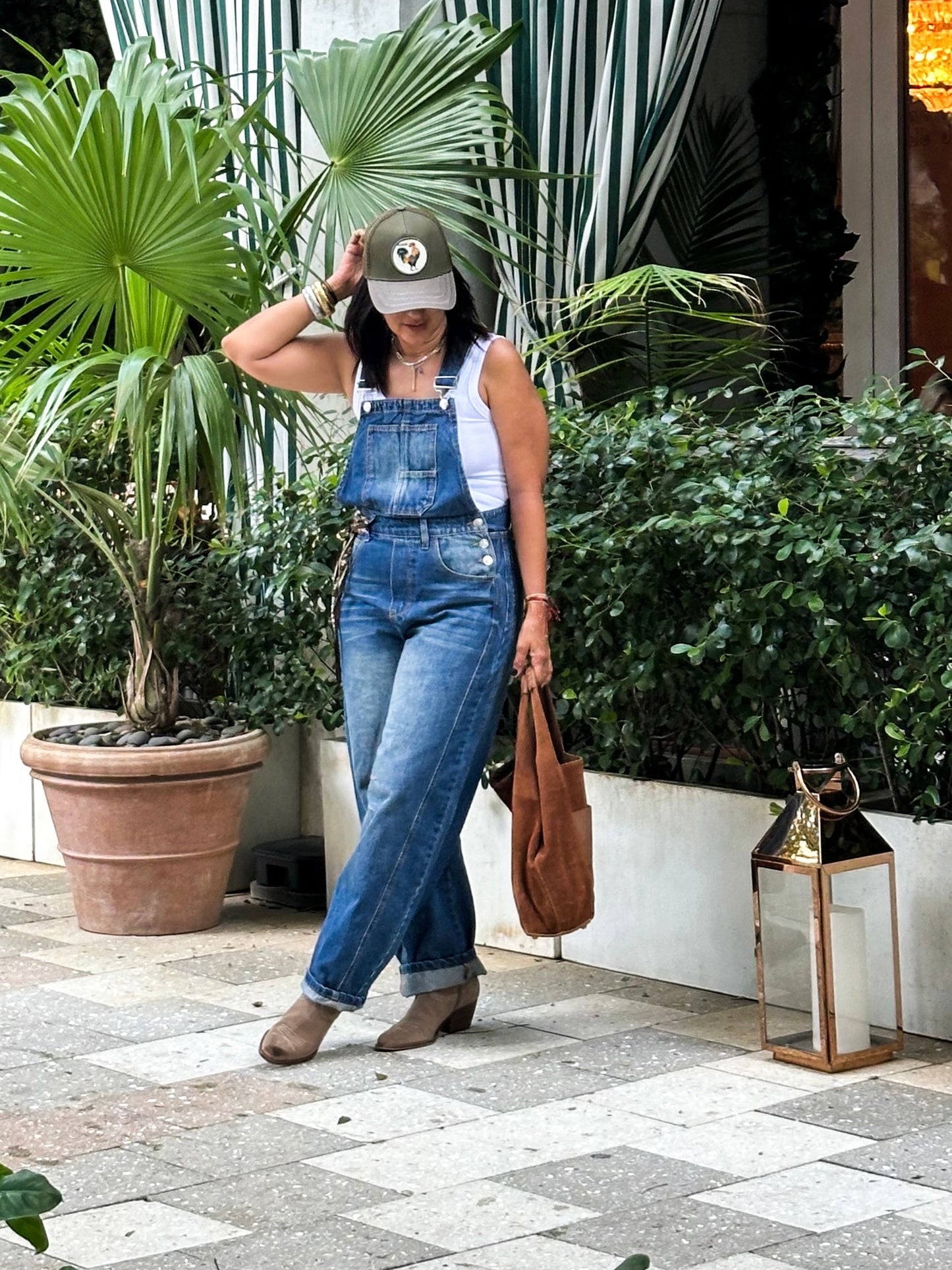 Denim Barrel Overall