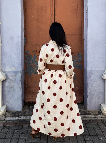 Polka Dot Button Down Dress