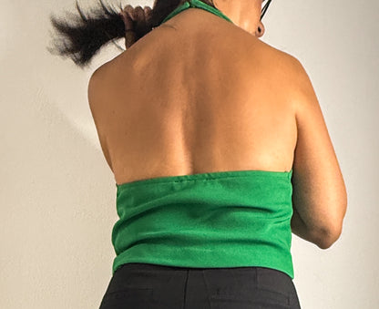 Green Halter Top