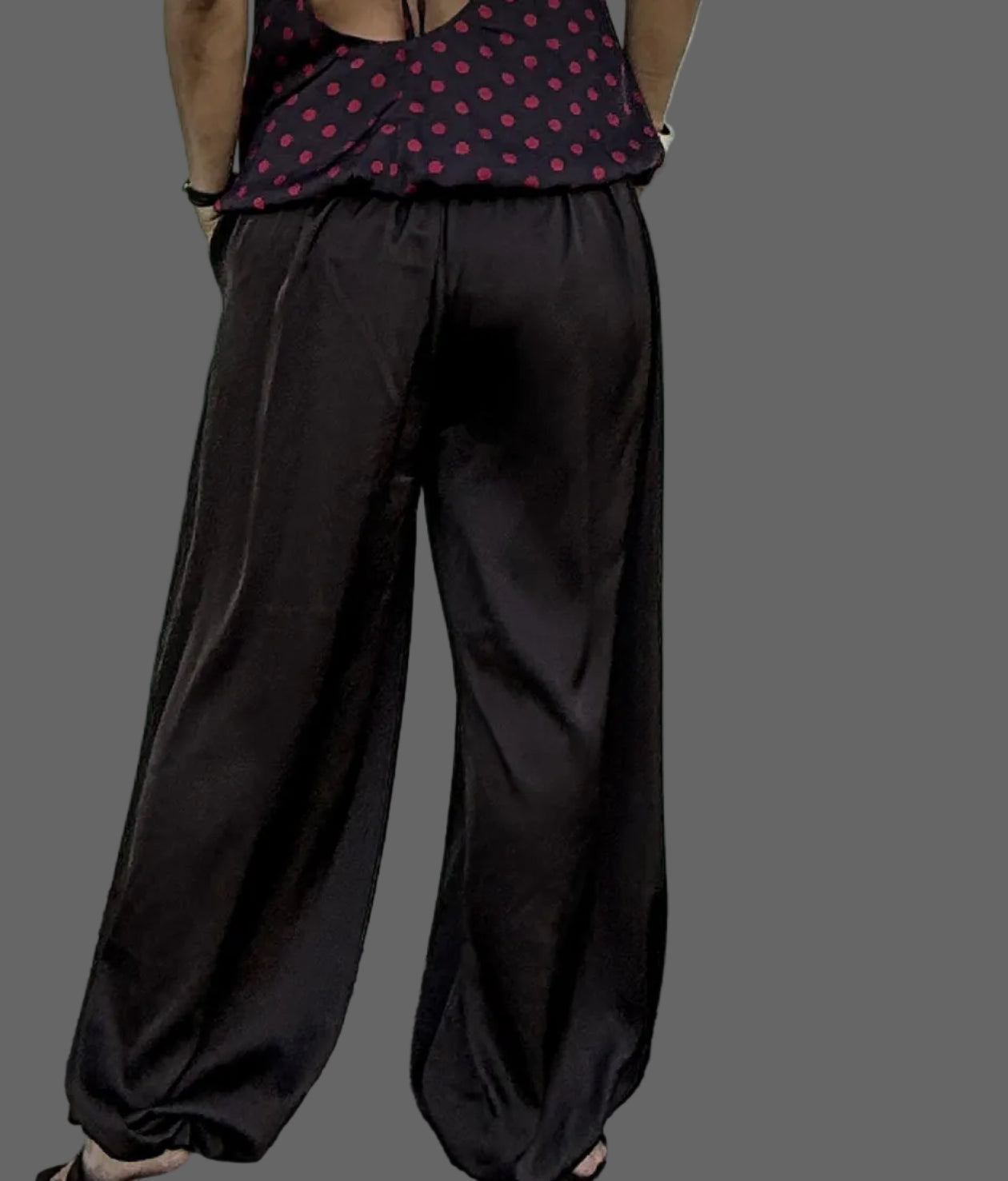 Brown Silky Aladdin Pants 🇮🇹