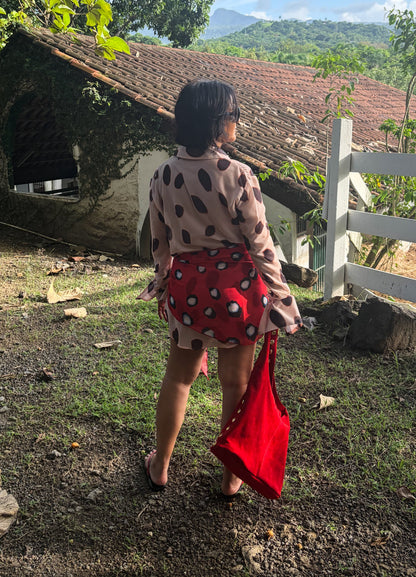 Sheer Polka Dot Mini Dress