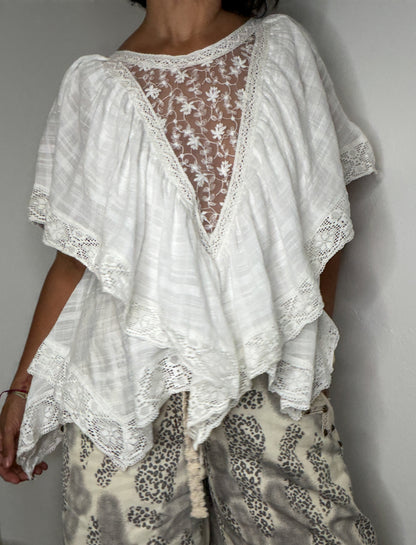 Two-Way Lace Boho Top