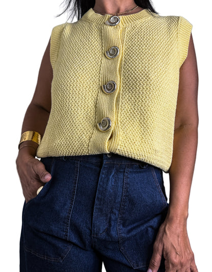 Gold Buttons Sweater