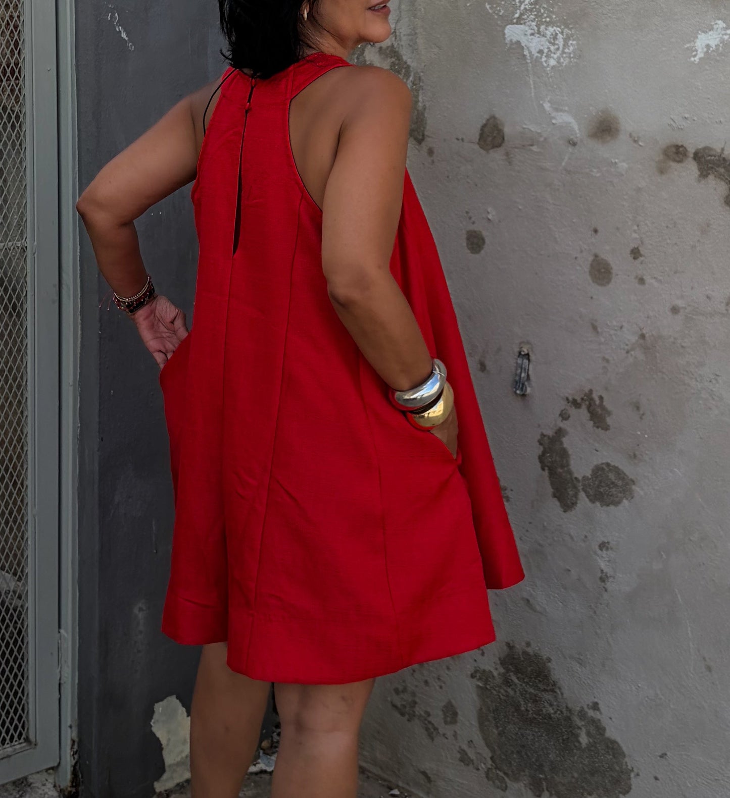 Relaxed Red Romper