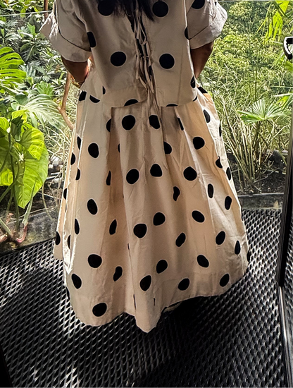 Polka Dot Midi Skirt