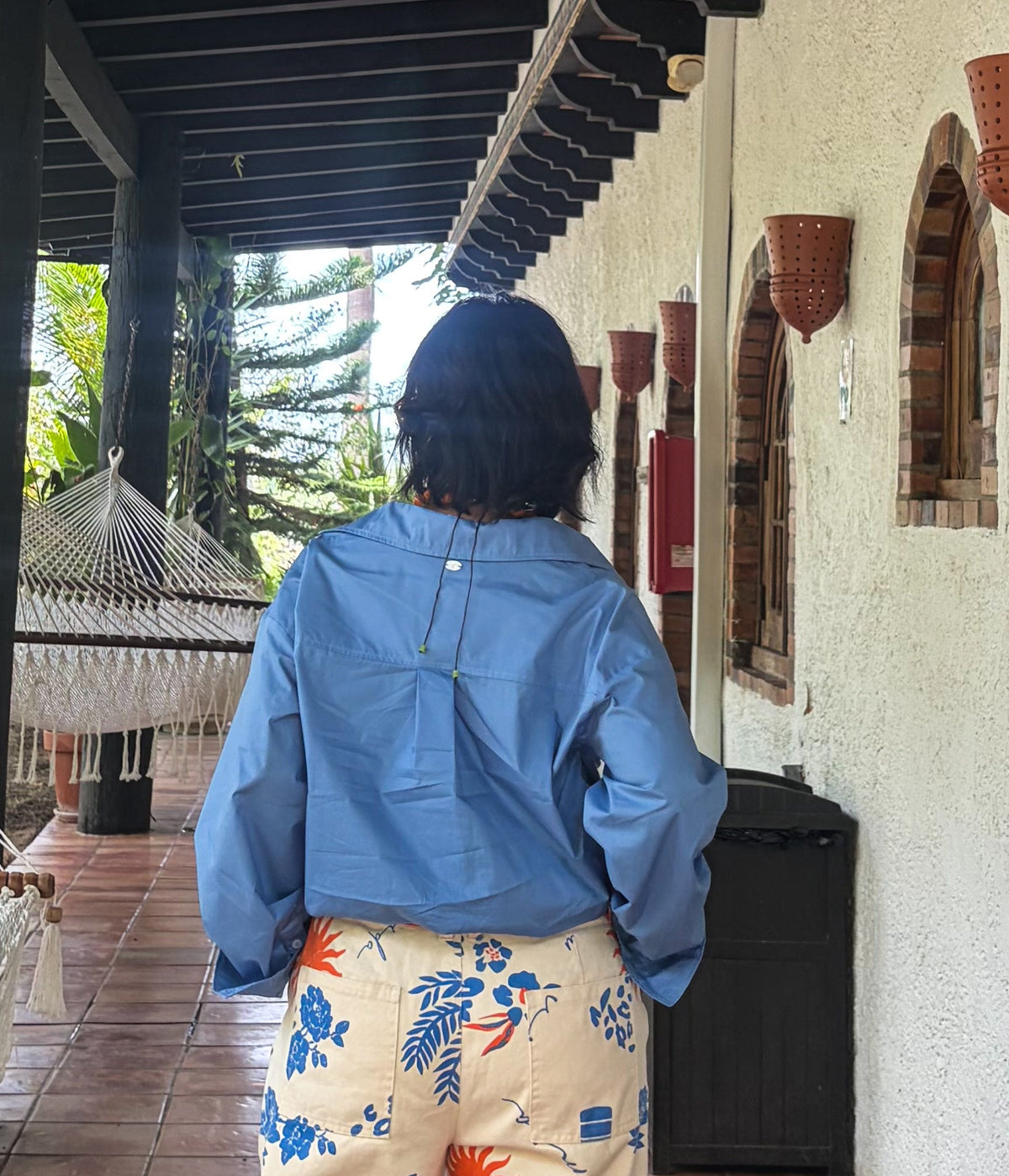 Cropped Button Down Shirt