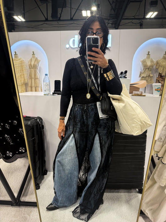 Sheer Long Lace Top with Bodysuit