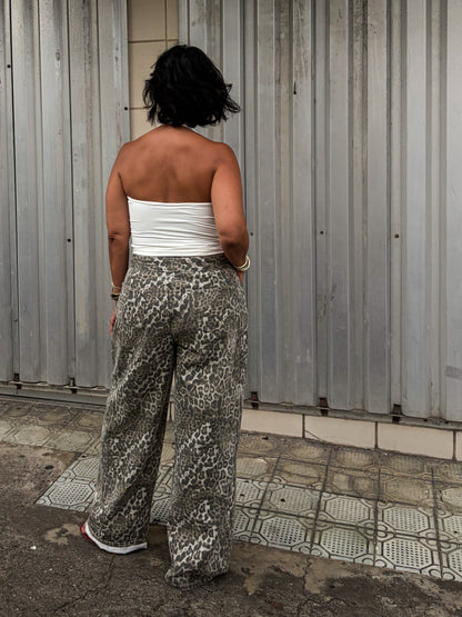 Leopard Print Jeans
