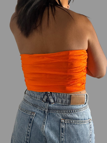 Orange Tube Top