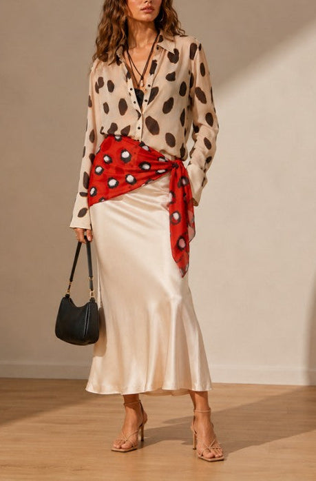 Sheer Polka Dot Mini Dress