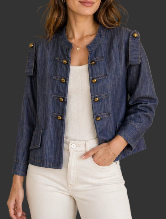 Napoleonic-style Denim Jacket 🇮🇹