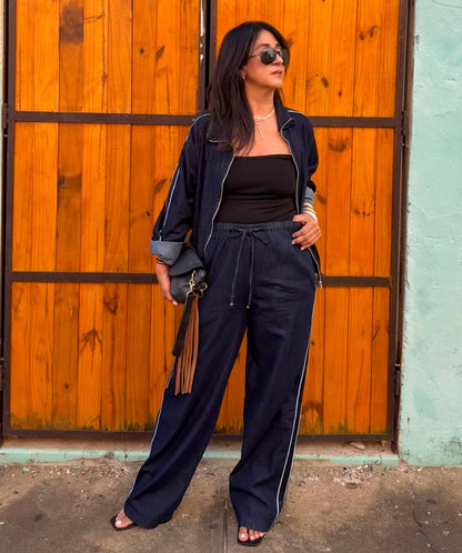 Bomber Jacket Denim Set