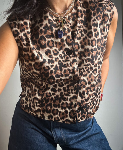 Animal Print Vest