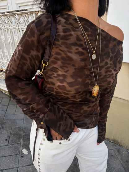 Sheer Leopard Top