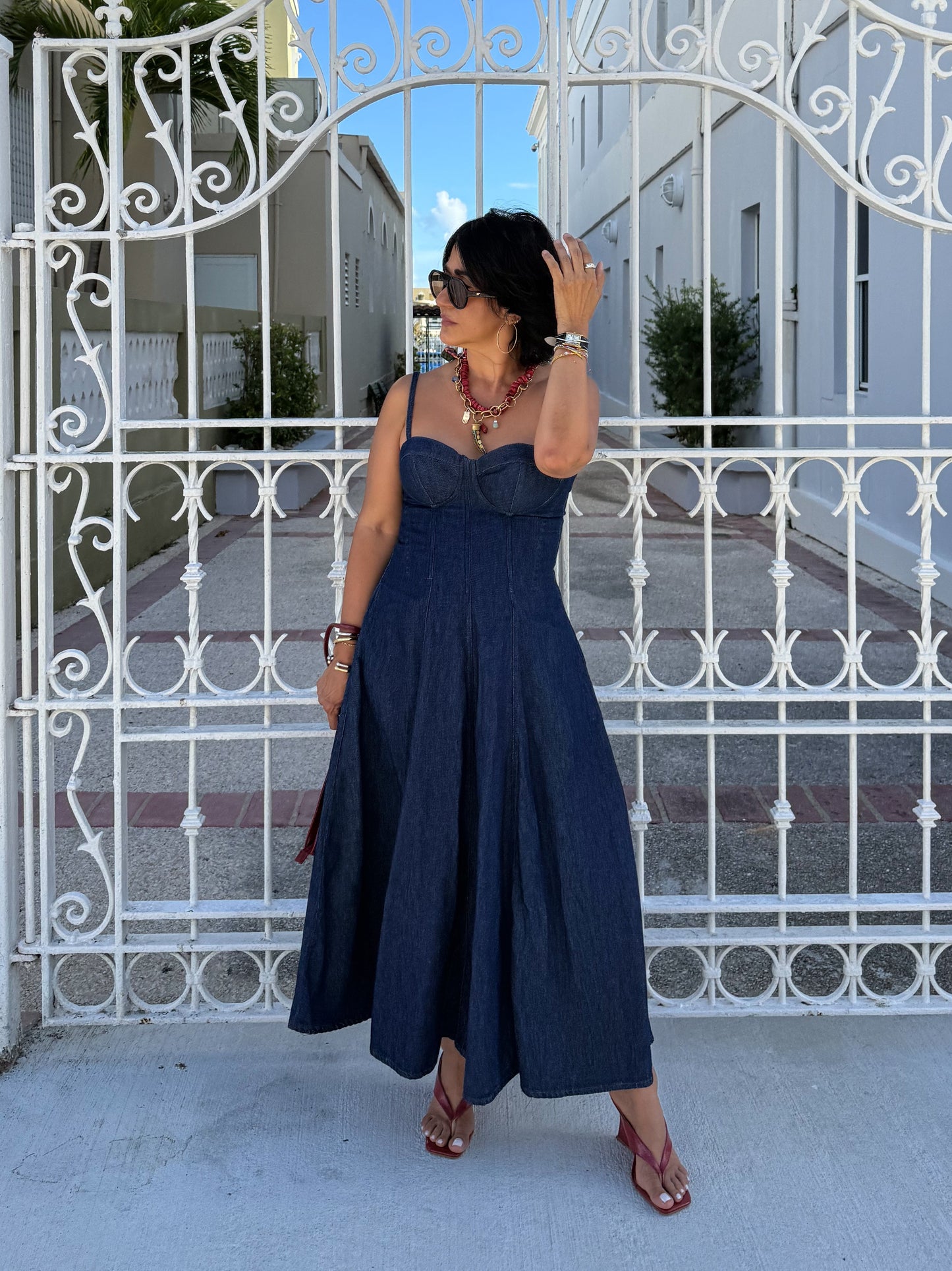 Denim Bustier Dress 🇨🇴