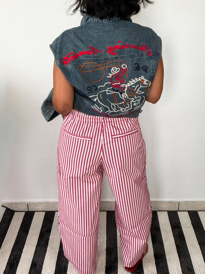 Stripes Red Pants