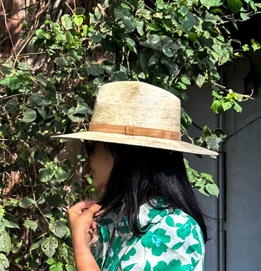 Natural Palm Leaf Panama Hat