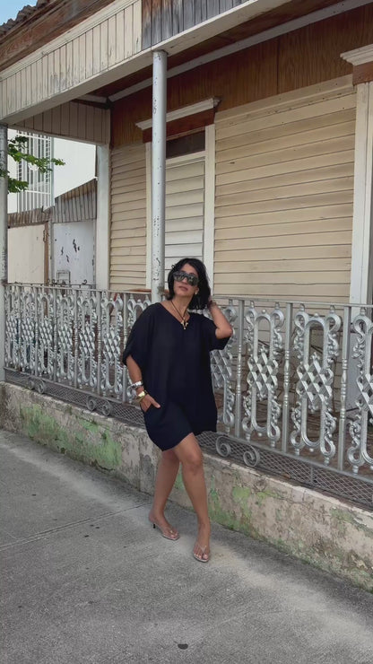 Boxy Black Romper