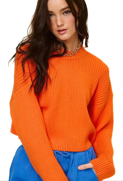 Tangerine Knit Sweater